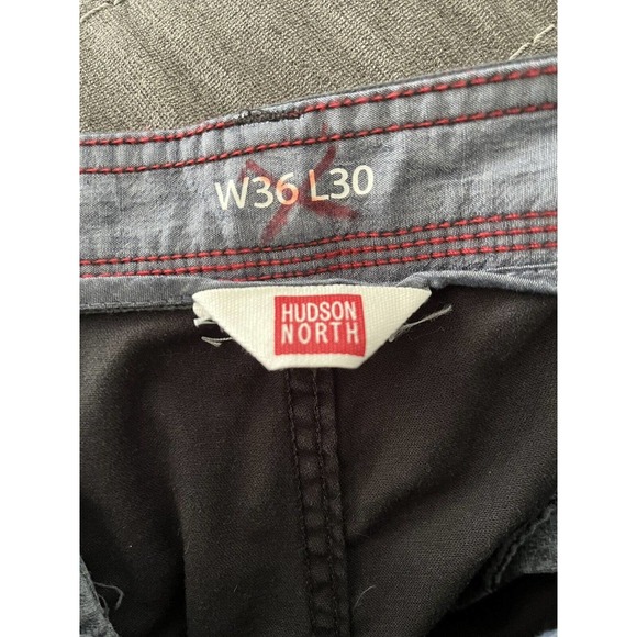 Hudson North Black Straight Leg Mens Chino Pants Size 36x30 - Picture 5 of 6